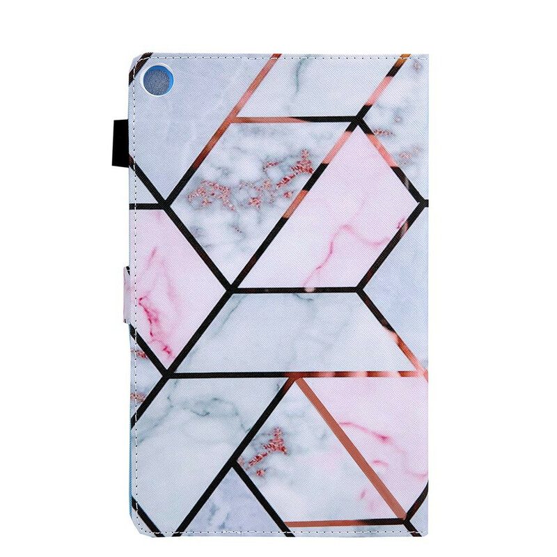 Folio Cover Samsung Galaxy Tab A7 Lite Marmo Geometrico