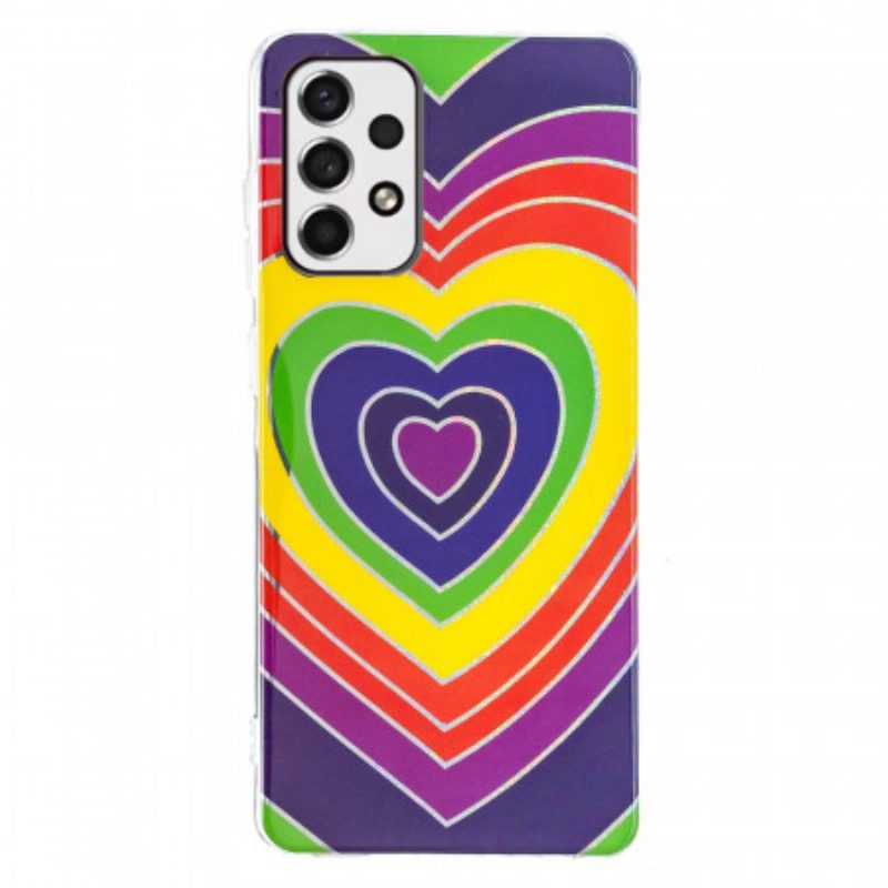 Cover Samsung Galaxy A53 5G Cuore Psichedelico