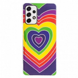 Cover Samsung Galaxy A53 5G Cuore Psichedelico