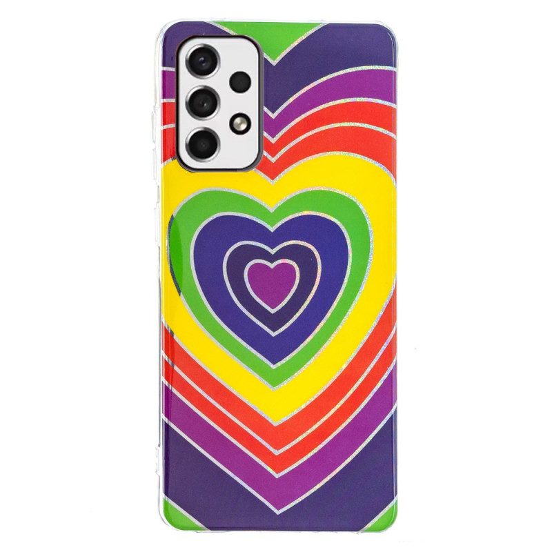 Cover Samsung Galaxy A53 5G Cuore Psichedelico