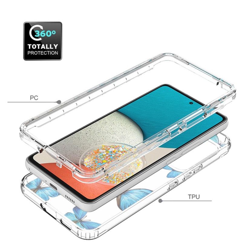 Cover Samsung Galaxy A53 5G Farfalle Senza Soluzione Di Continuità