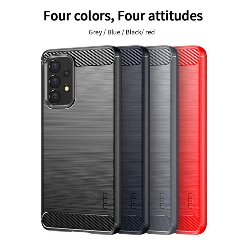 Cover Samsung Galaxy A53 5G Fibra Di Carbonio Spazzolata Mofi