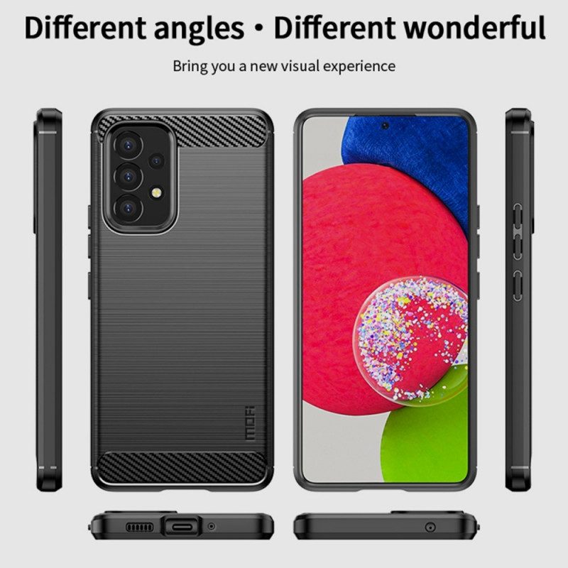 Cover Samsung Galaxy A53 5G Fibra Di Carbonio Spazzolata Mofi