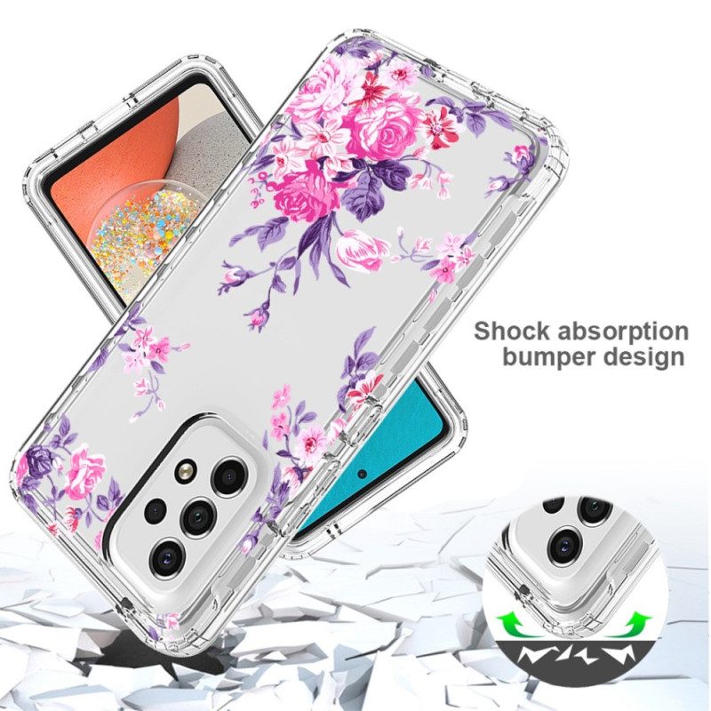 Cover Samsung Galaxy A53 5G Fiori Senza Soluzione Di Continuità