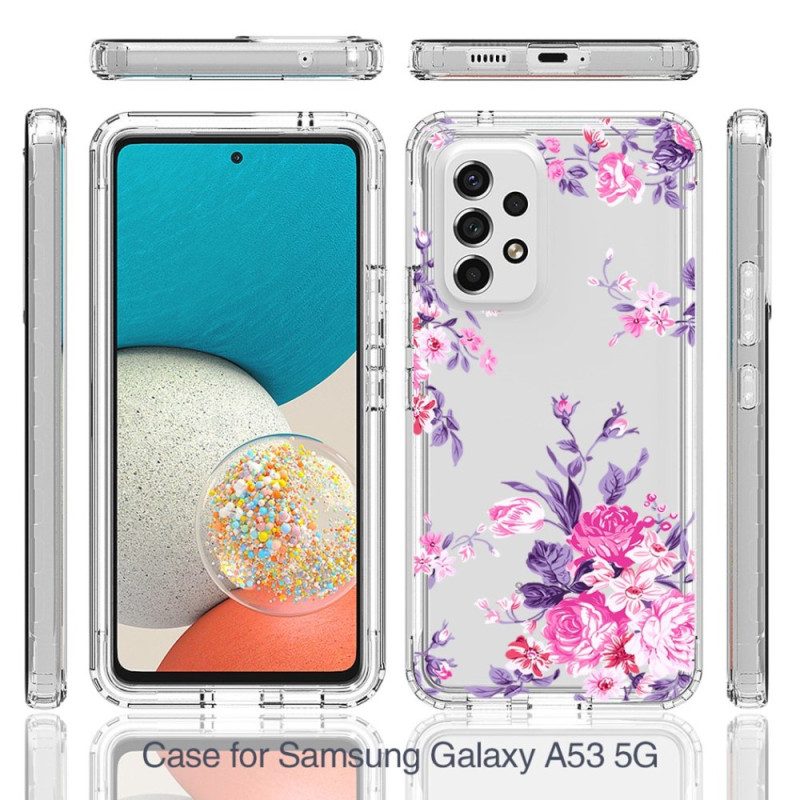 Cover Samsung Galaxy A53 5G Fiori Senza Soluzione Di Continuità