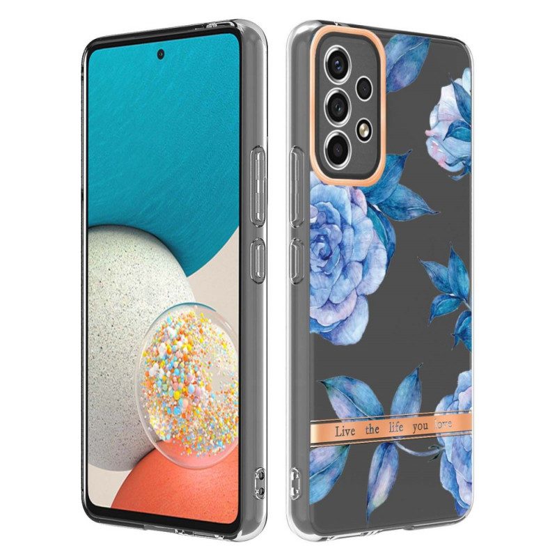 Cover Samsung Galaxy A53 5G Floreale Senza Soluzione Di Continuità