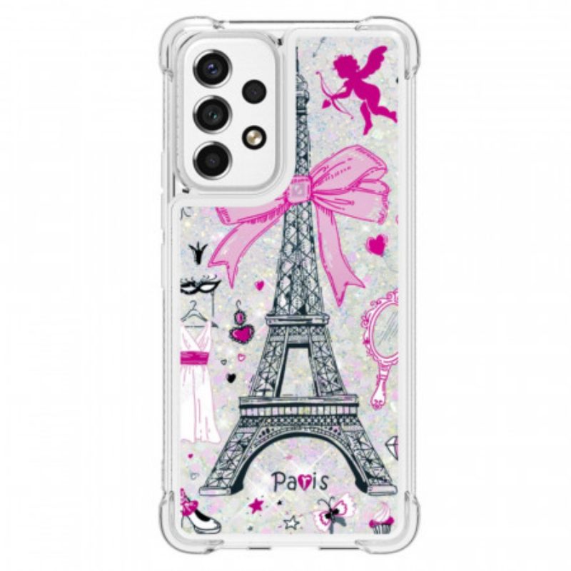 Cover Samsung Galaxy A53 5G Le Paillettes Della Torre Eiffel