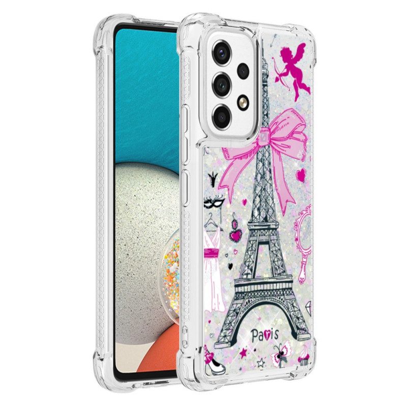 Cover Samsung Galaxy A53 5G Le Paillettes Della Torre Eiffel