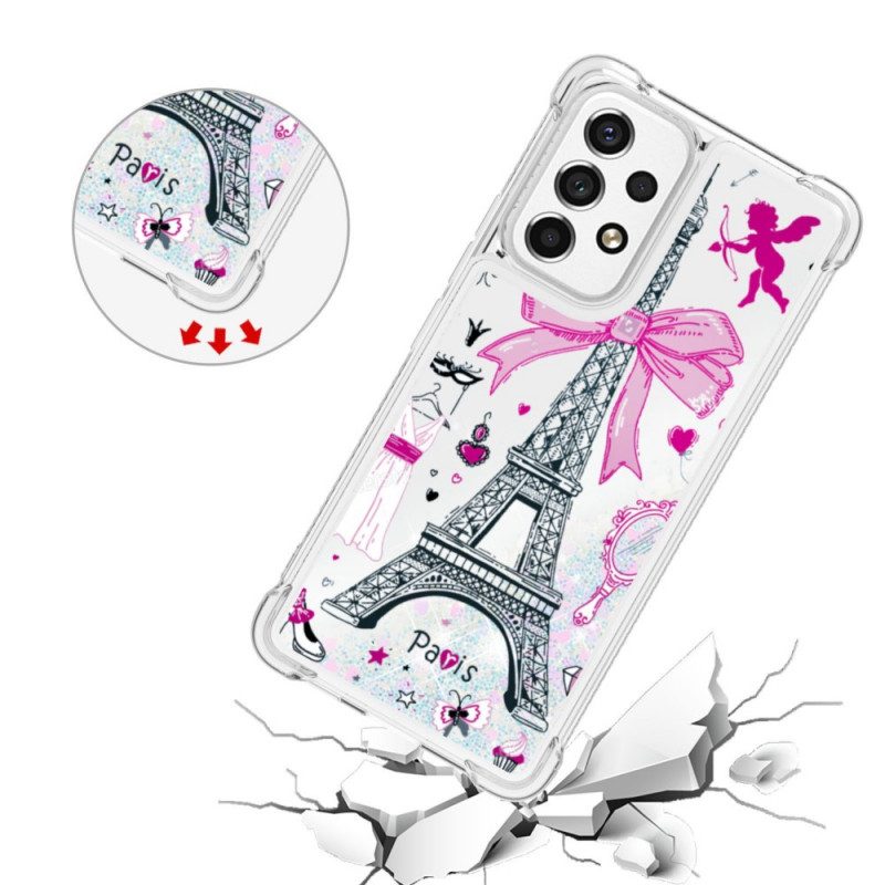 Cover Samsung Galaxy A53 5G Le Paillettes Della Torre Eiffel