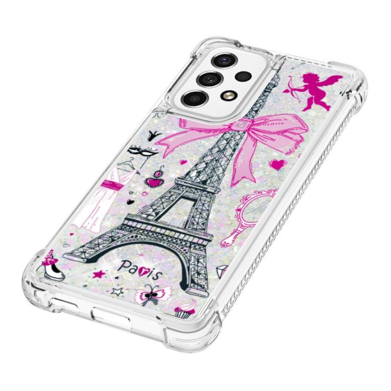 Cover Samsung Galaxy A53 5G Le Paillettes Della Torre Eiffel