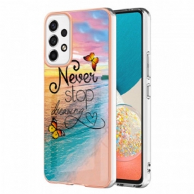 Cover Samsung Galaxy A53 5G Non Smettere Mai Di Sognare Farfalle