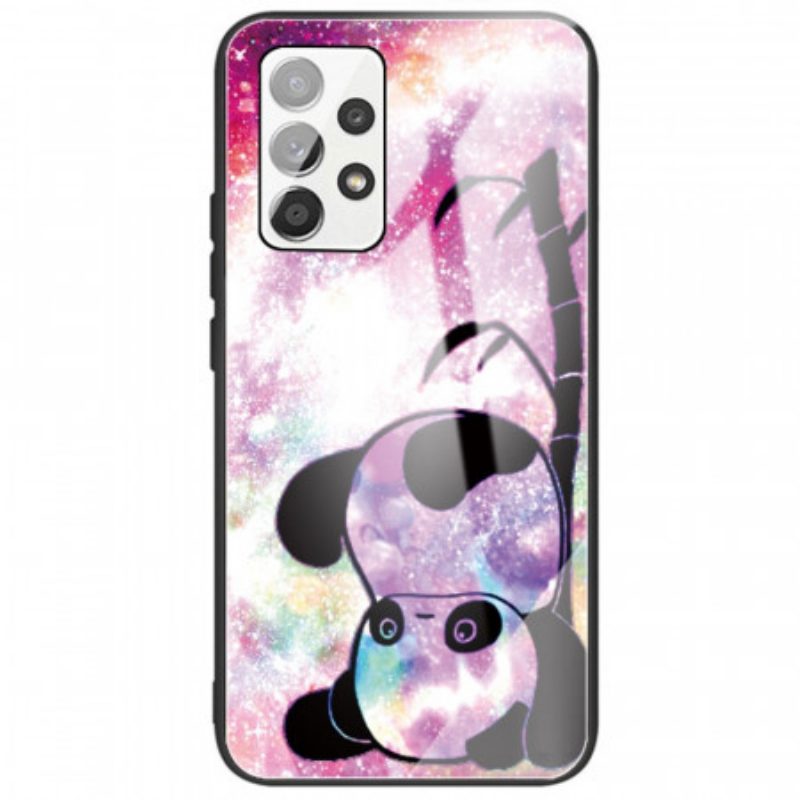 Cover Samsung Galaxy A53 5G Panda In Vetro Temperato