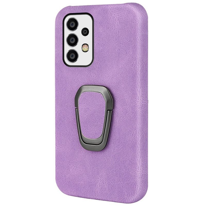 Cover Samsung Galaxy A53 5G Porta Anelli Effetto Pelle