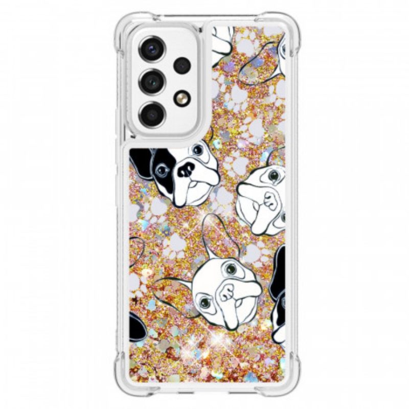 Cover Samsung Galaxy A53 5G Signor Cane Paillettes