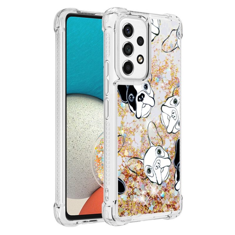 Cover Samsung Galaxy A53 5G Signor Cane Paillettes