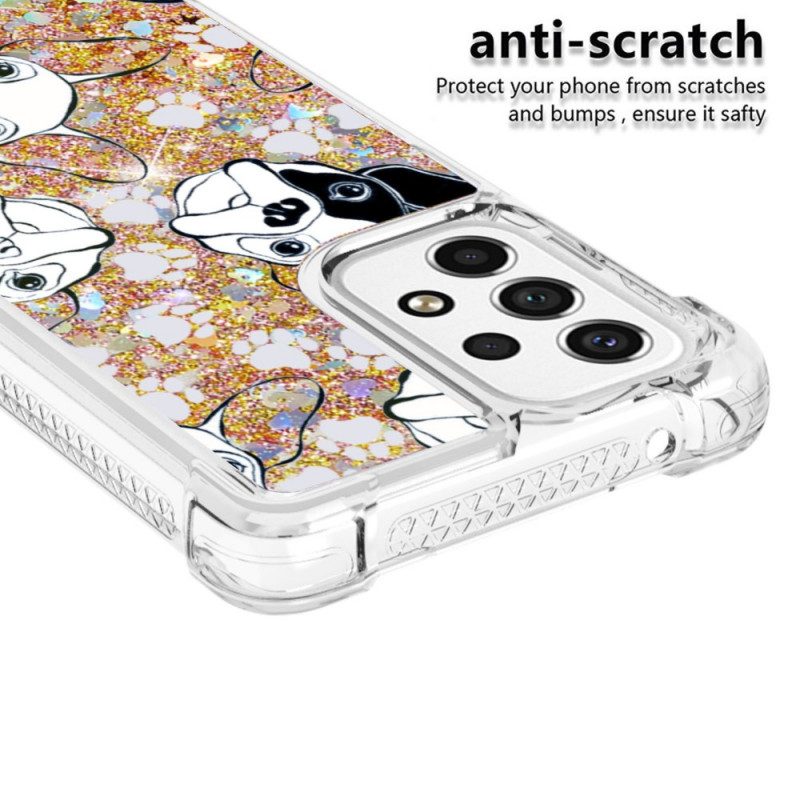 Cover Samsung Galaxy A53 5G Signor Cane Paillettes