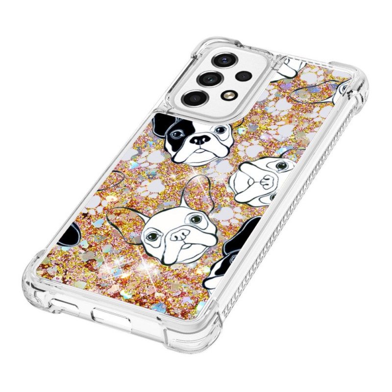 Cover Samsung Galaxy A53 5G Signor Cane Paillettes