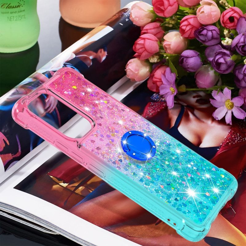 Cover Samsung Galaxy A53 5G Staffa Ad Anello Glitterata