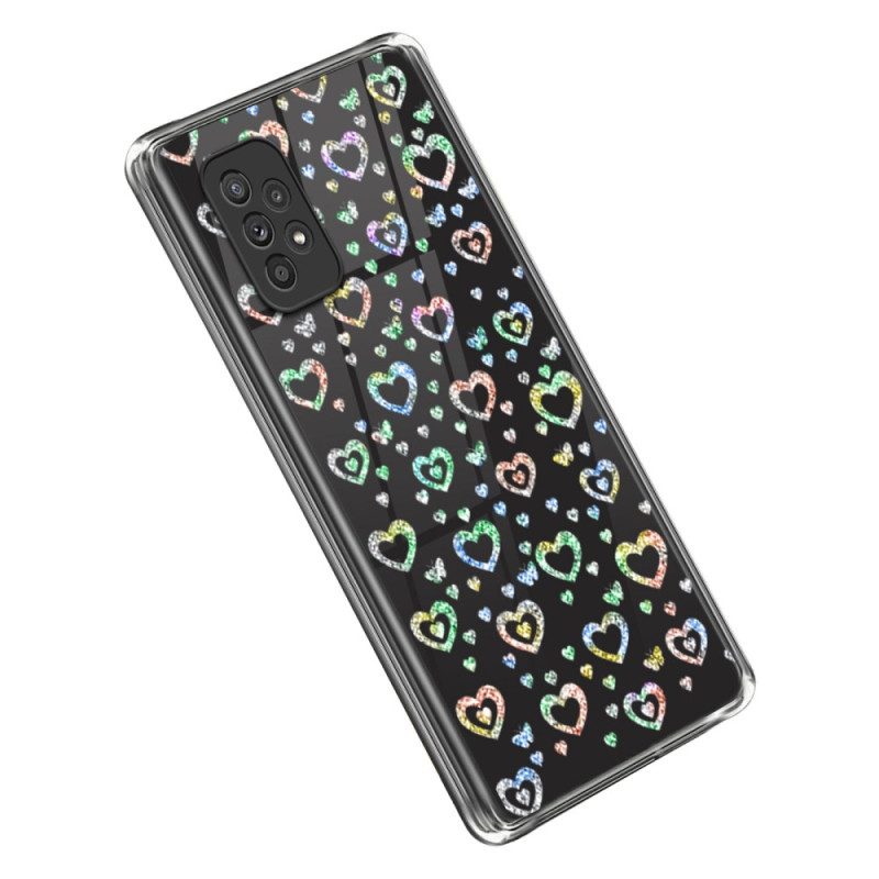 Cover Samsung Galaxy A53 5G Stelle / Cuori Trasparenti