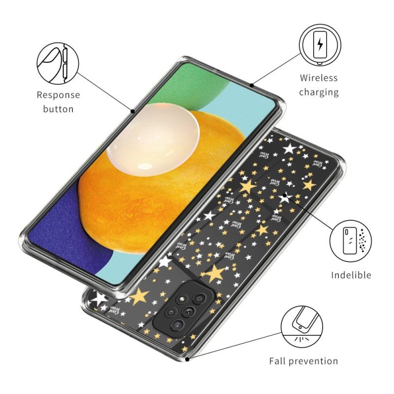 Cover Samsung Galaxy A53 5G Stelle / Cuori Trasparenti