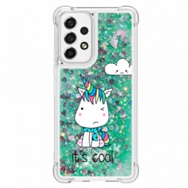 Cover Samsung Galaxy A53 5G Unicorno Glitterato