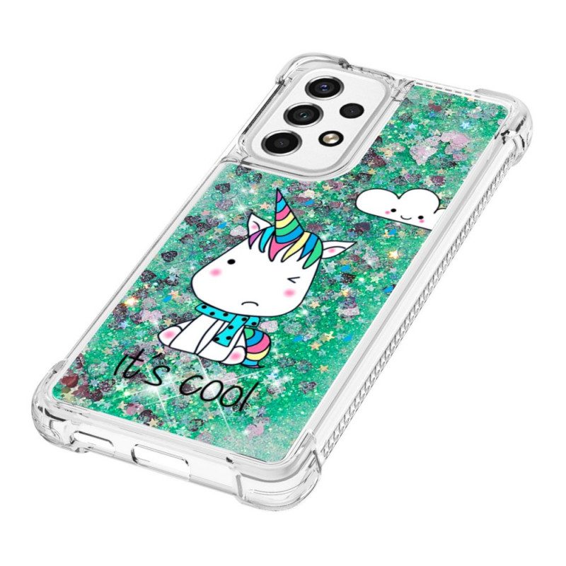 Cover Samsung Galaxy A53 5G Unicorno Glitterato