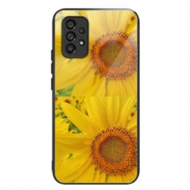 Cover Samsung Galaxy A53 5G Vetro Temperato Girasole