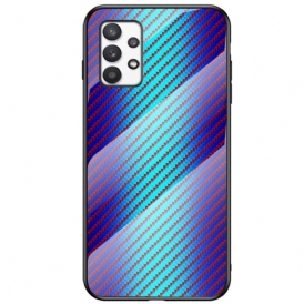 Cover Samsung Galaxy A53 5G Vetro Temperato In Fibra Di Carbonio