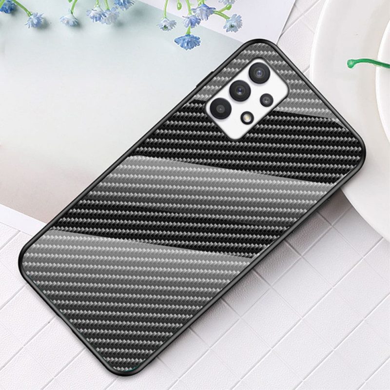 Cover Samsung Galaxy A53 5G Vetro Temperato In Fibra Di Carbonio