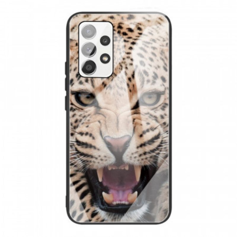 Cover Samsung Galaxy A53 5G Vetro Temperato Leopardo