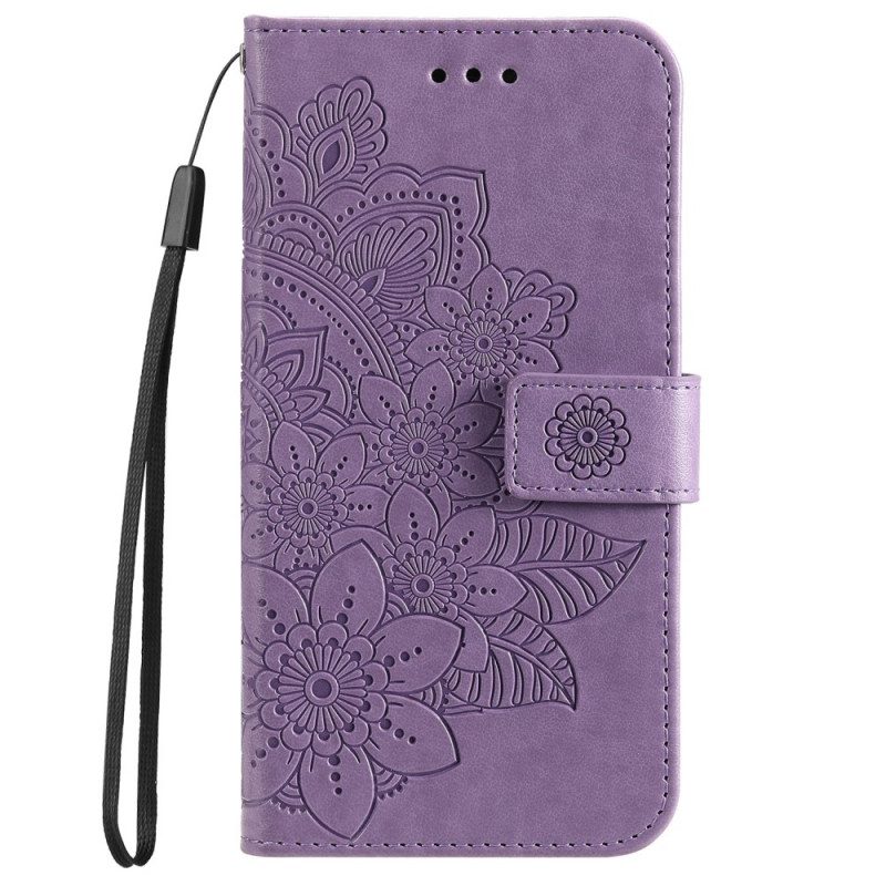 Custodia A Portafoglio Samsung Galaxy A53 5G Fiore Mandala