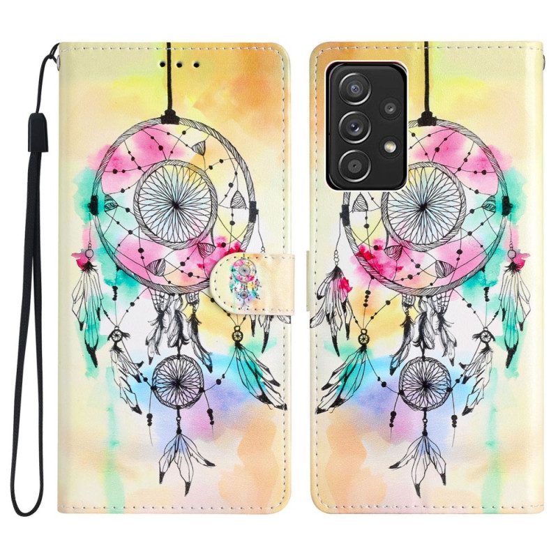 Custodia in pelle Samsung Galaxy A53 5G Acchiappasogni Artistico