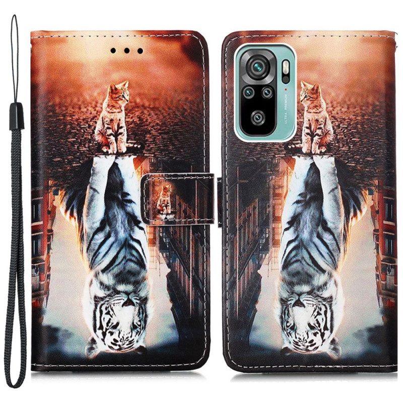 Custodia in pelle Samsung Galaxy A53 5G Gattino