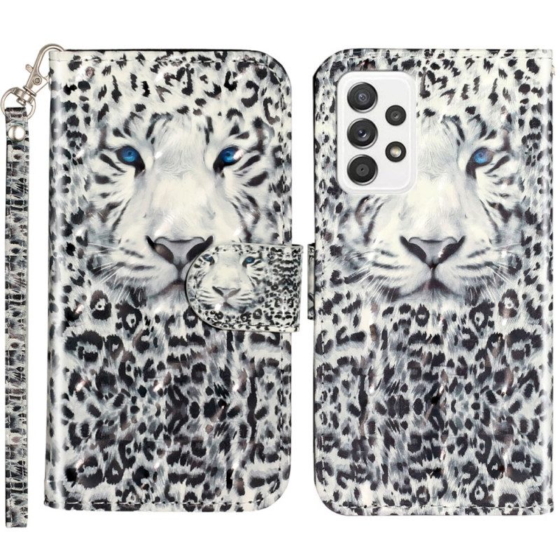 Custodia in pelle Samsung Galaxy A53 5G Perizoma Tigre