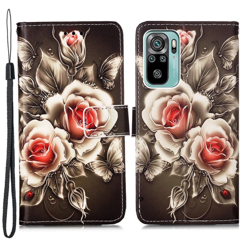 Custodia in pelle Samsung Galaxy A53 5G Rose D'oro