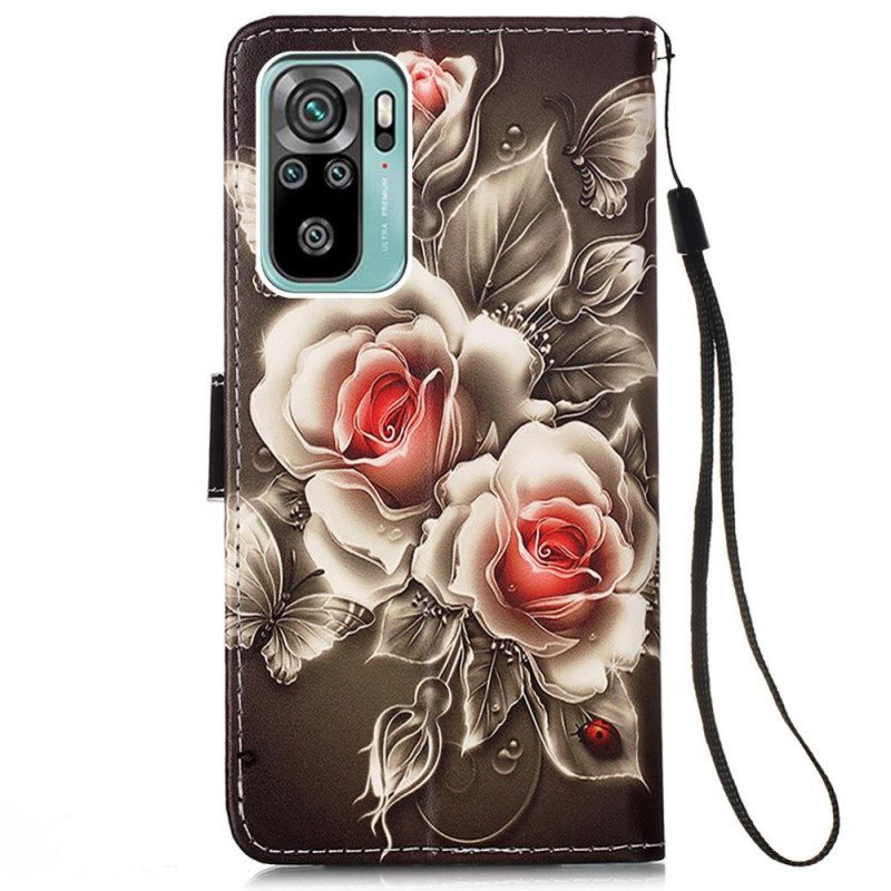 Custodia in pelle Samsung Galaxy A53 5G Rose D'oro