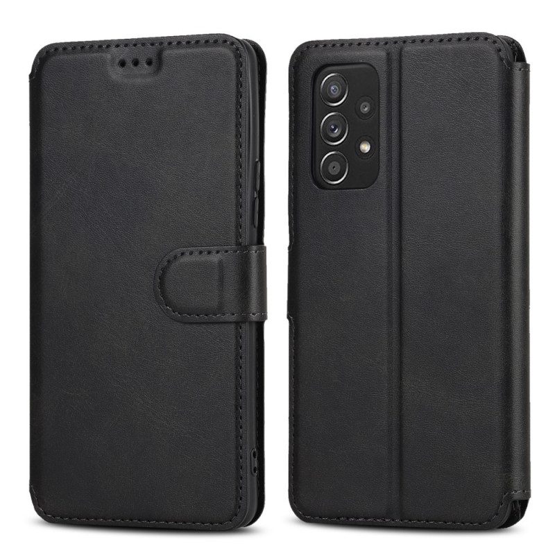 Custodia in pelle Samsung Galaxy A53 5G Stile Retrò In Pelle