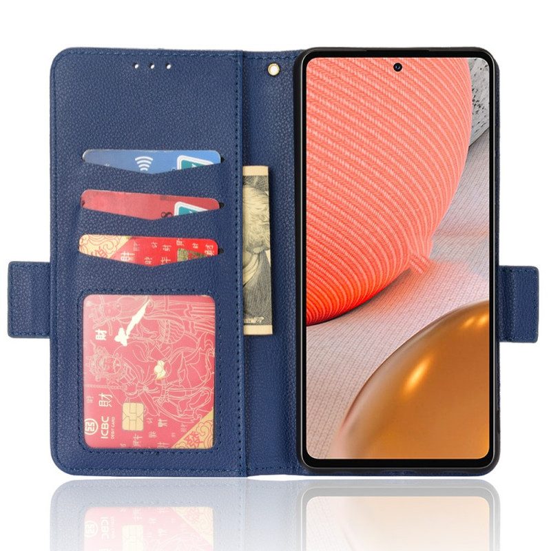 Folio Cover Samsung Galaxy A53 5G Custodia in pelle Flap Doppio Nuovi Colori