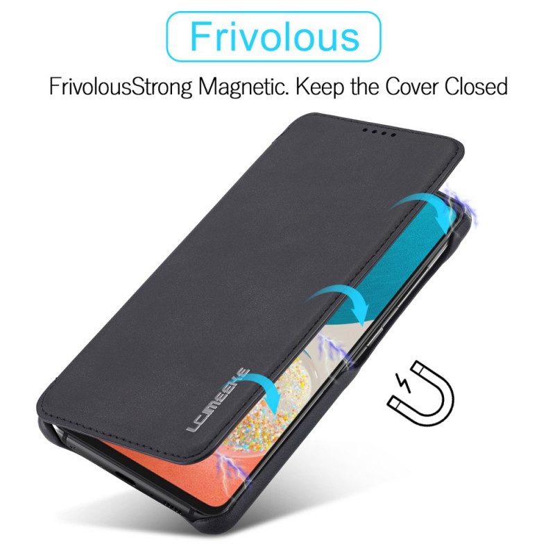 Folio Cover Samsung Galaxy A53 5G Custodia in pelle Lc.imeeke Effetto Pelle