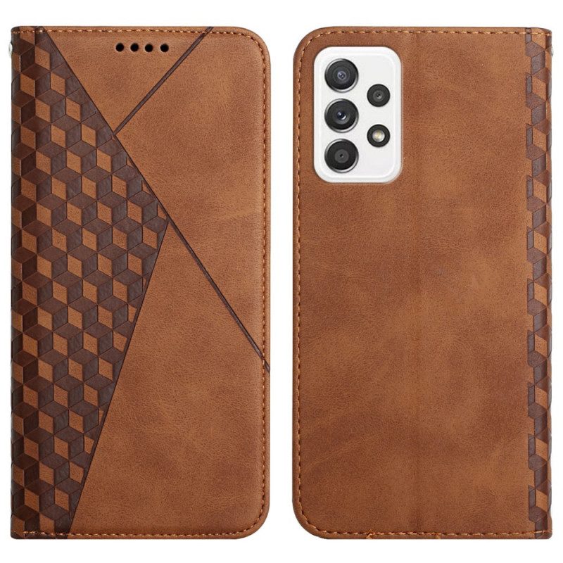 Folio Cover Samsung Galaxy A53 5G Custodia in pelle Modello In Pelle Stile 3d