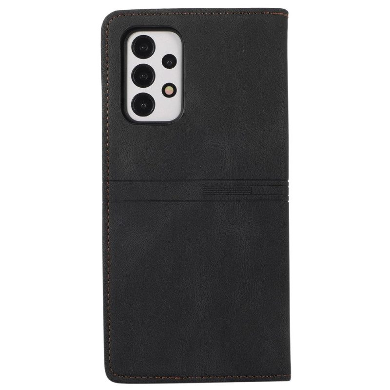 Folio Cover Samsung Galaxy A53 5G Custodia in pelle Rivetto