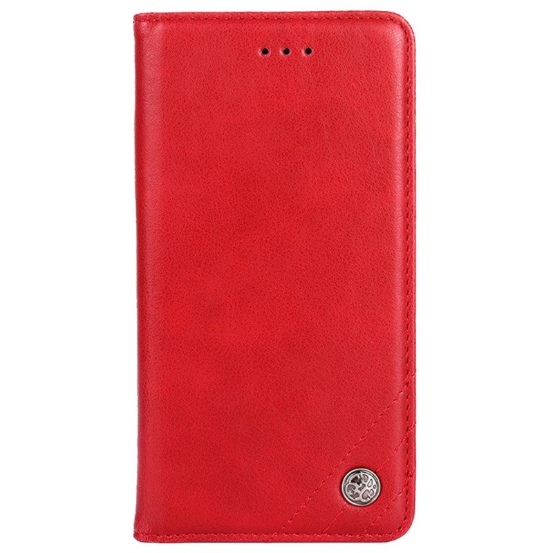 Folio Cover Samsung Galaxy A53 5G Custodia in pelle Rivetto In Pelle Stile