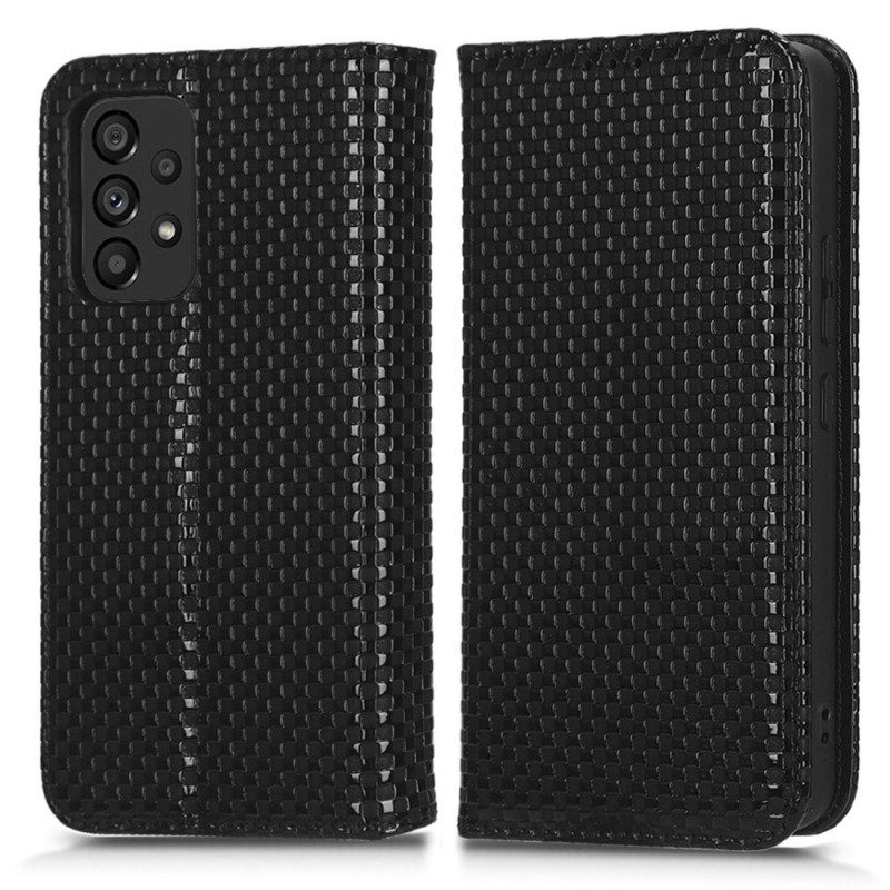 Folio Cover Samsung Galaxy A53 5G Custodia in pelle Trama 3d