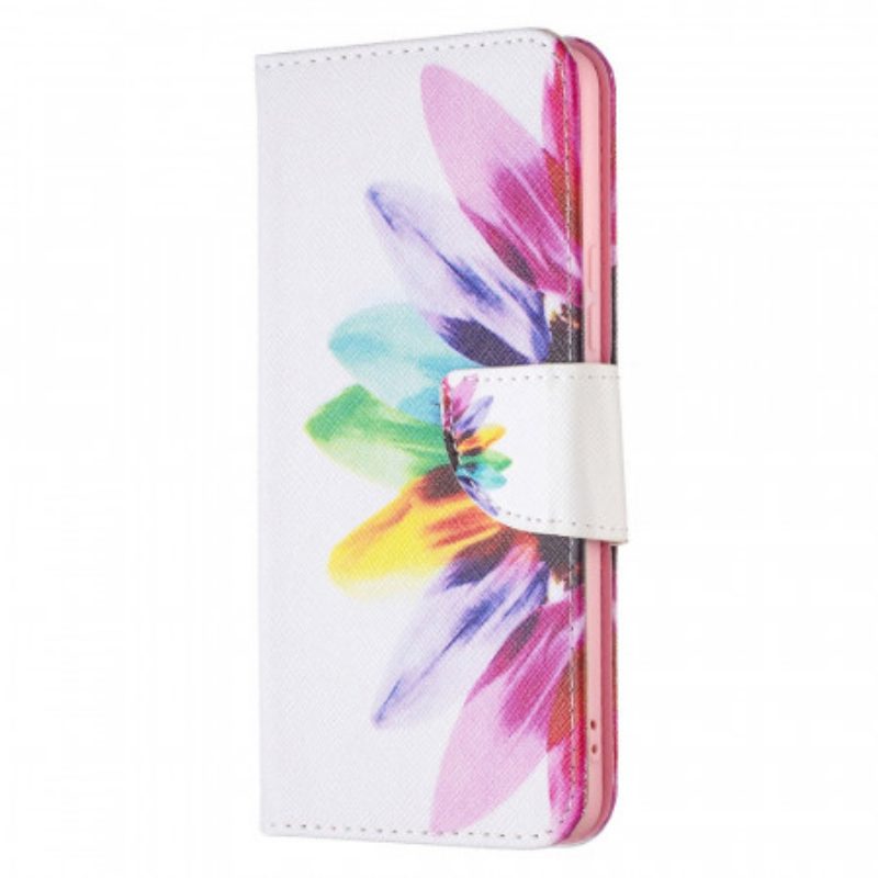 Folio Cover Samsung Galaxy A53 5G Fiore Dell'acquerello