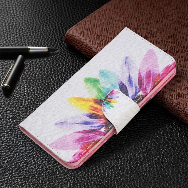 Folio Cover Samsung Galaxy A53 5G Fiore Dell'acquerello