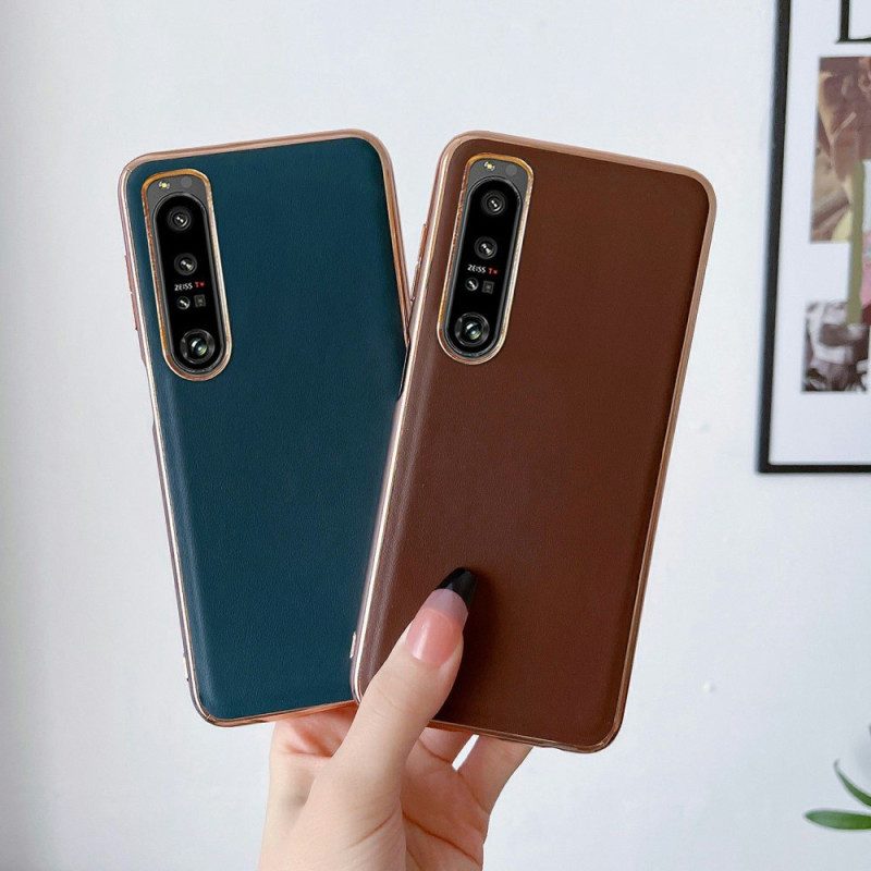 Cover Sony Xperia 1 IV Colore Vera Pelle