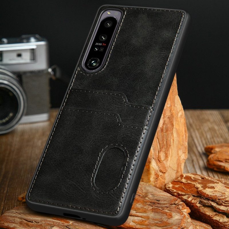 Cover Sony Xperia 1 IV Doppio Titolare Della Carta