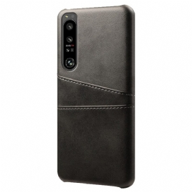 Cover Sony Xperia 1 IV Portacarte Effetto Pelle