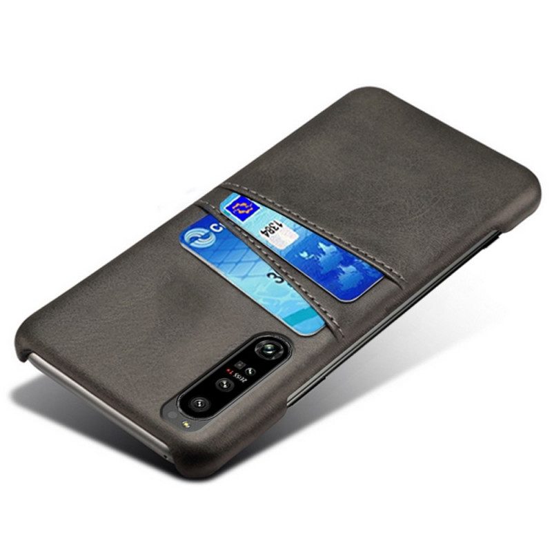 Cover Sony Xperia 1 IV Portacarte Effetto Pelle