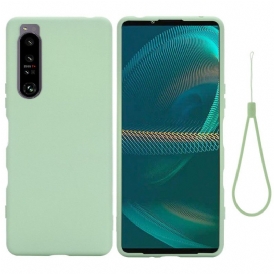 Cover Sony Xperia 1 IV Silicone Liquido Strappy